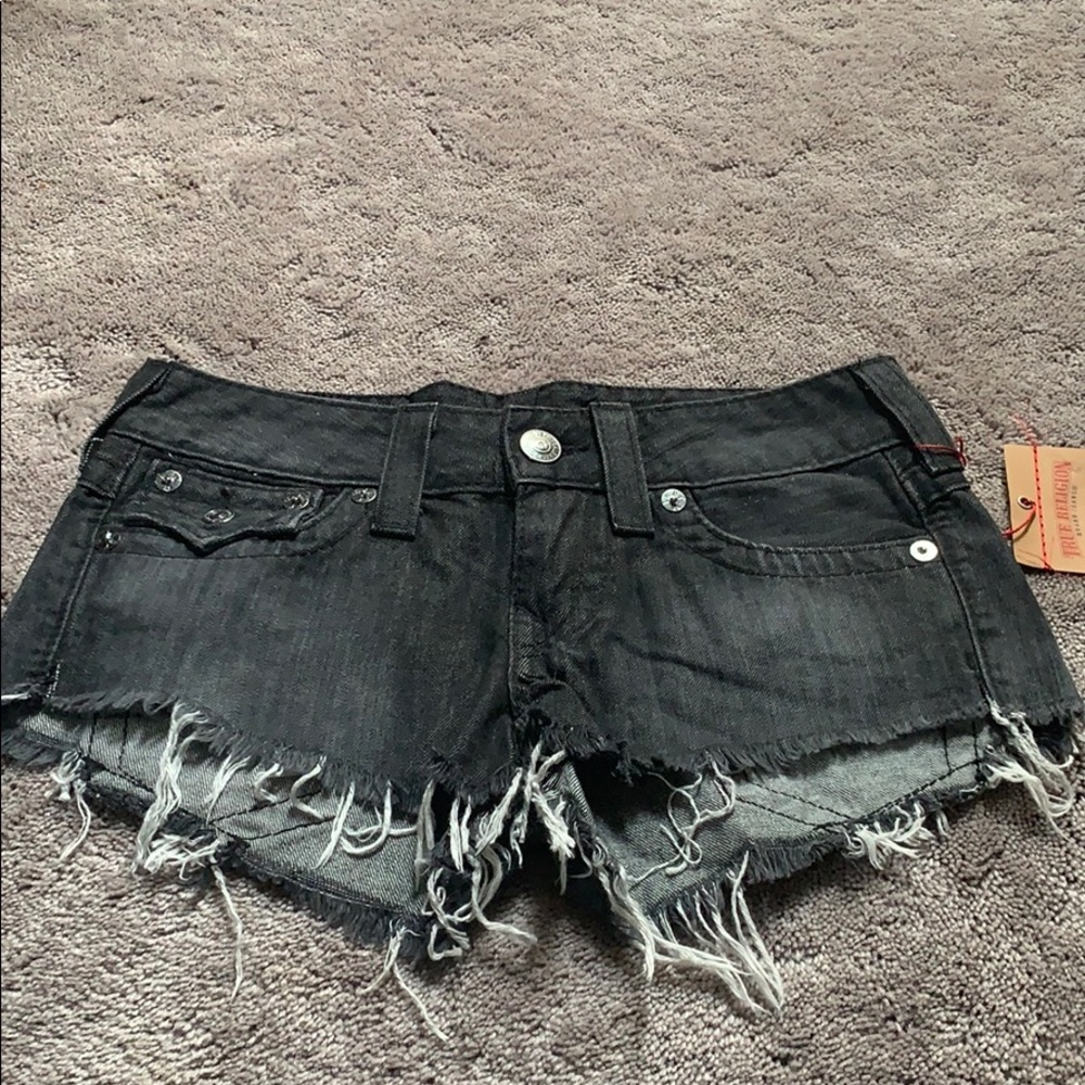 True religion Joey cut off shorts